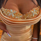 Mermaid Spaghetti Straps Prom Dress Sexy Evening Dress With Train Y544